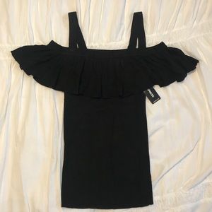 Express Boho Ruffle off the Shoulder Top